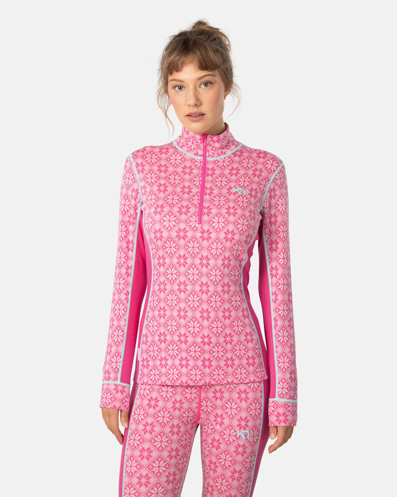 KARI TRAA Rose Half Zip Baselayer Top
