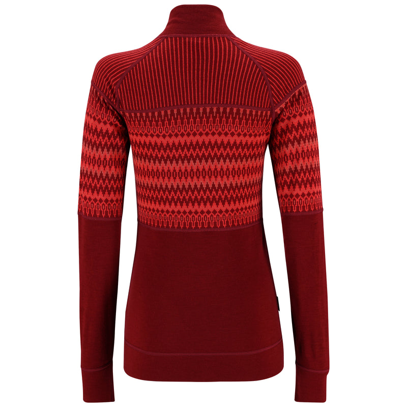 W's Silja Half Zip Baselayer - Rouge