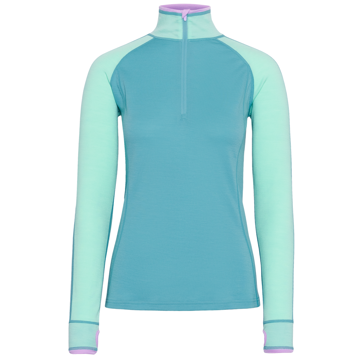 KARI TRAA Mila Half Zip - Blue Lagoon