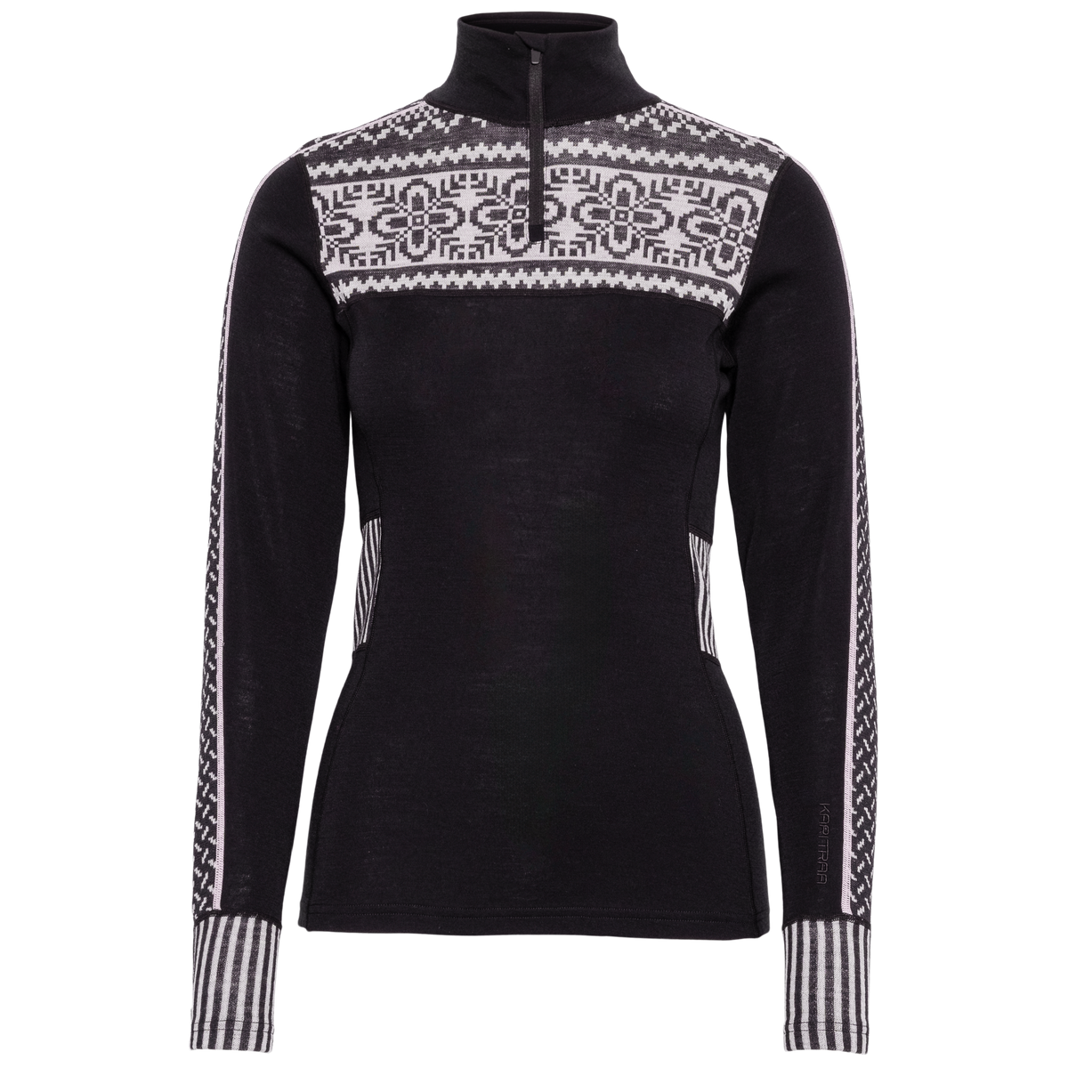 KARI TRAA Ines Half Zip - Black