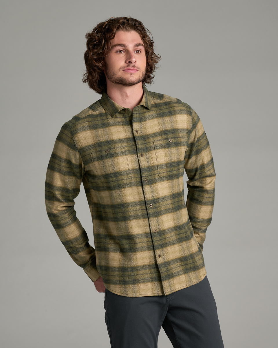 KUHL Men's Law Flannel Long Sleeve - Olive Night