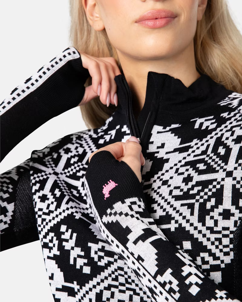 KARI TRAA Saga Half Zip Baselayer Top