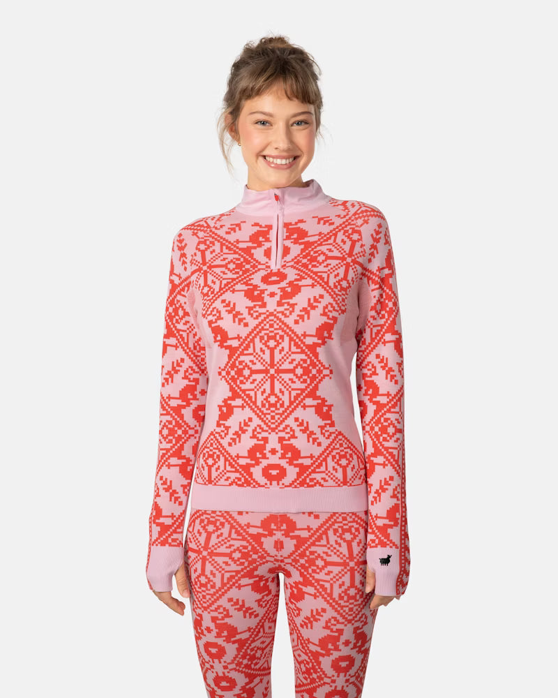 KARI TRAA Saga Half Zip Baselayer Top