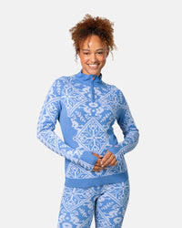 KARI TRAA Saga Half Zip Baselayer Top