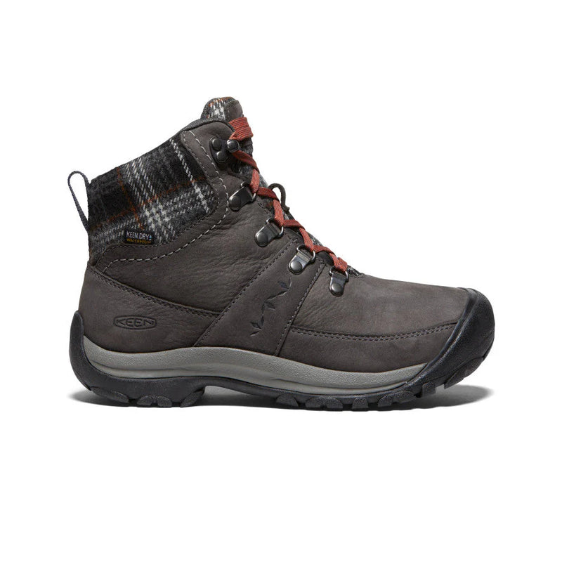 KEEN Women's Kaci III Winter Waterproof Boot - Magnet Black Plaid