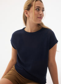 FIG Mila Short Sleeve Top - Night