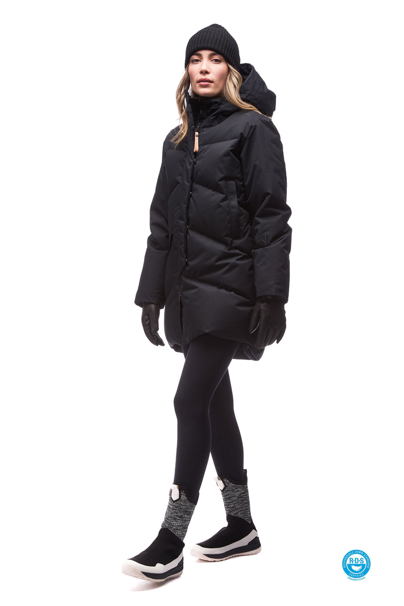 Indyeva Simplified Ayaba Parka - Black