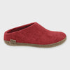 GLERUPS Leather Sole Slip On - Red