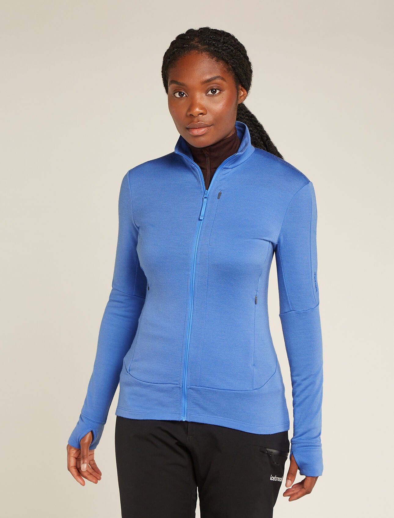 Icebreaker Merino 260 Quantum LS Zip Womens Baja S