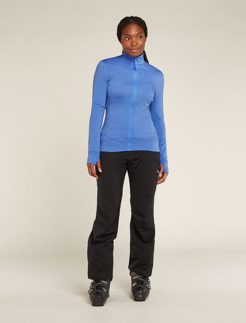 Icebreaker - Women's Quantum III LS Zip Up- Baja