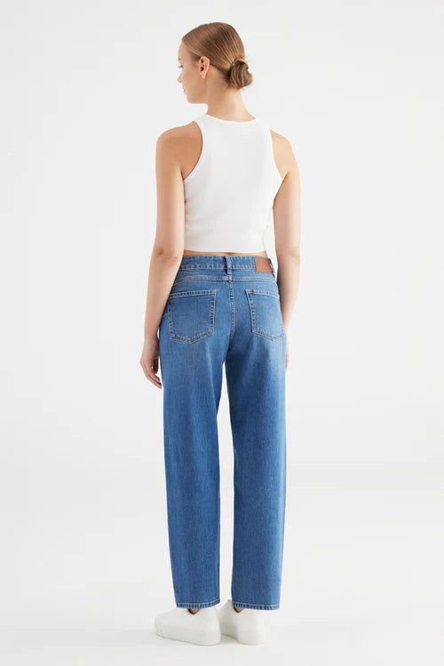 CUP OF JOE Beth Mid Waist Balloon - Medium Blue