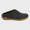 GLERUPS Rubber Sole Slip On - Charcoal