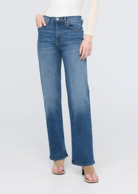 DU/ER Women's Performance Denim + High Rise Straight