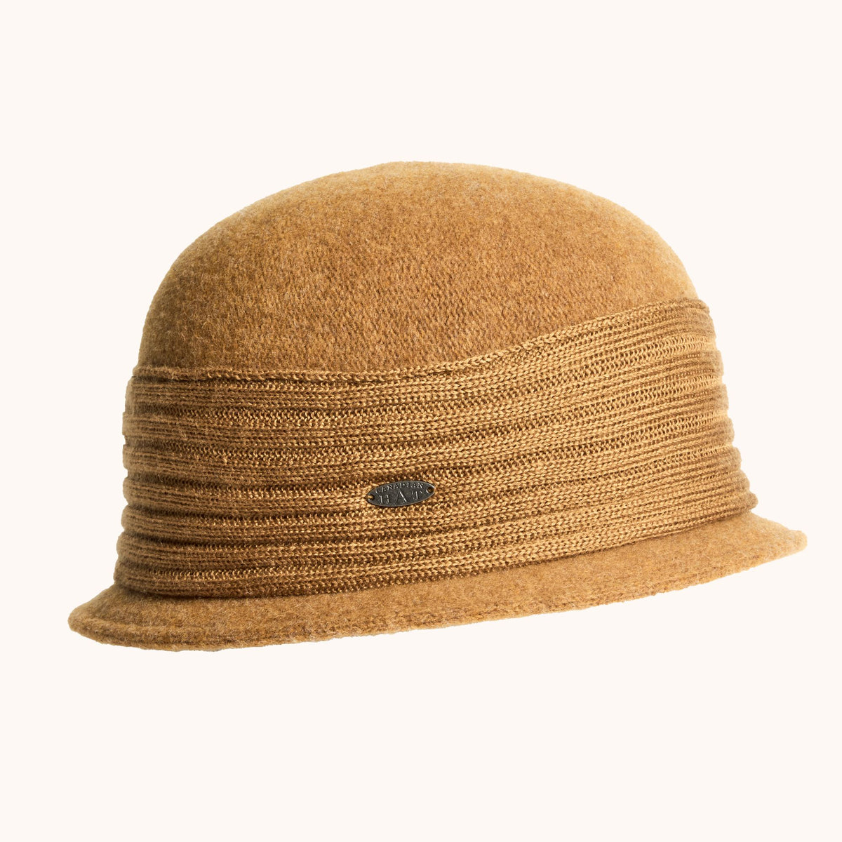 CANADIAN HAT Clara Soft Wool Cloche - Goldenrod