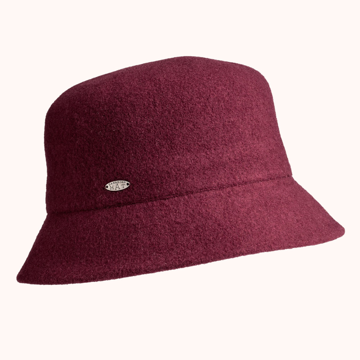 CANADIAN HAT Bowen Woolen Bucket Hat - Burgundy