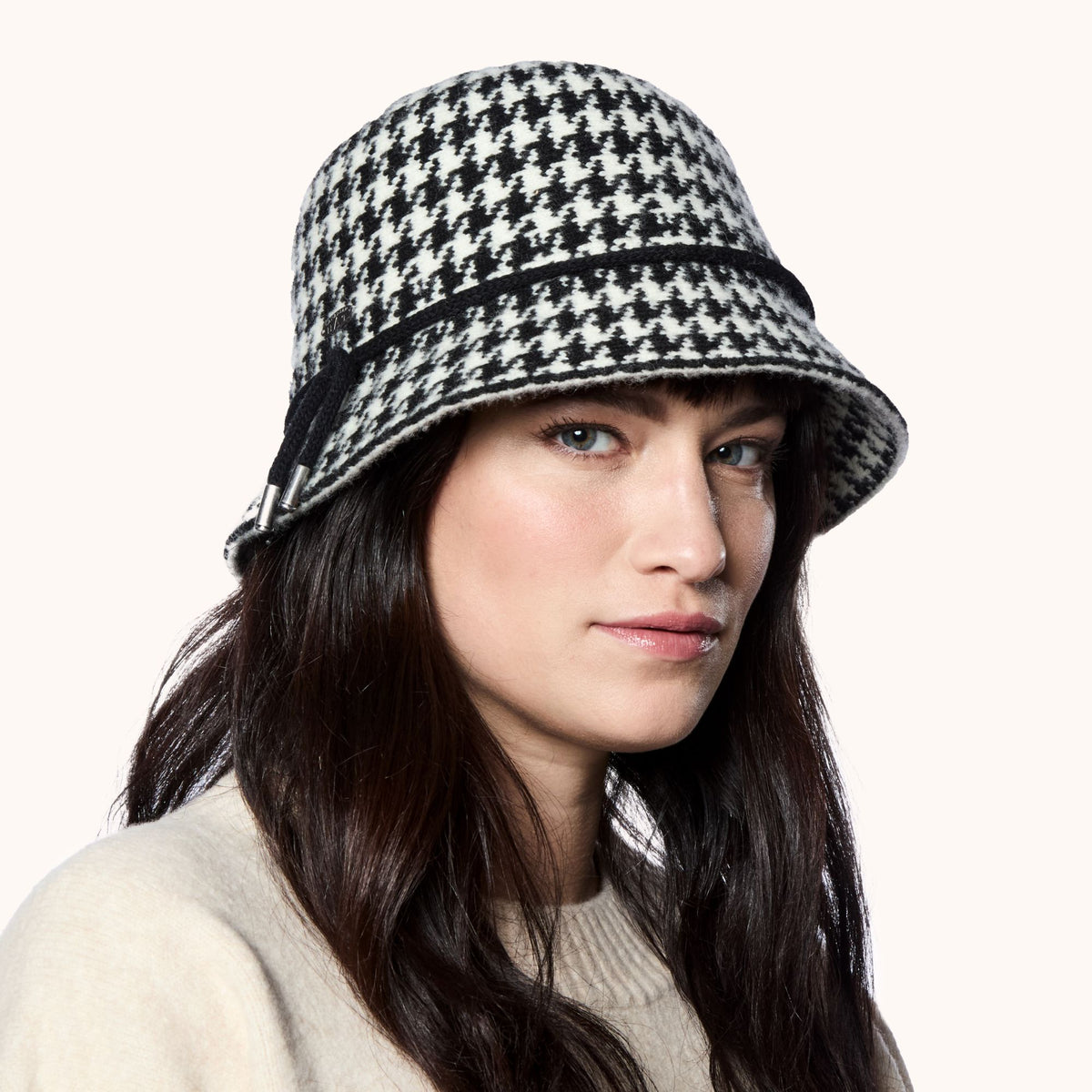 CANADIAN HAT Calesta - Black/White Houndstooth