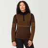 Krimson Klover POW Zip Neck Sweater - Pecan Black