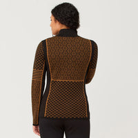 Krimson Klover POW Zip Neck Sweater - Pecan Black