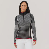 Krimson Klover Pow Zip Neck - Heather Black