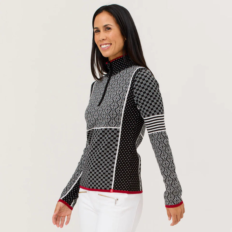 Krimson Klover Pow Zip Neck - Heather Black