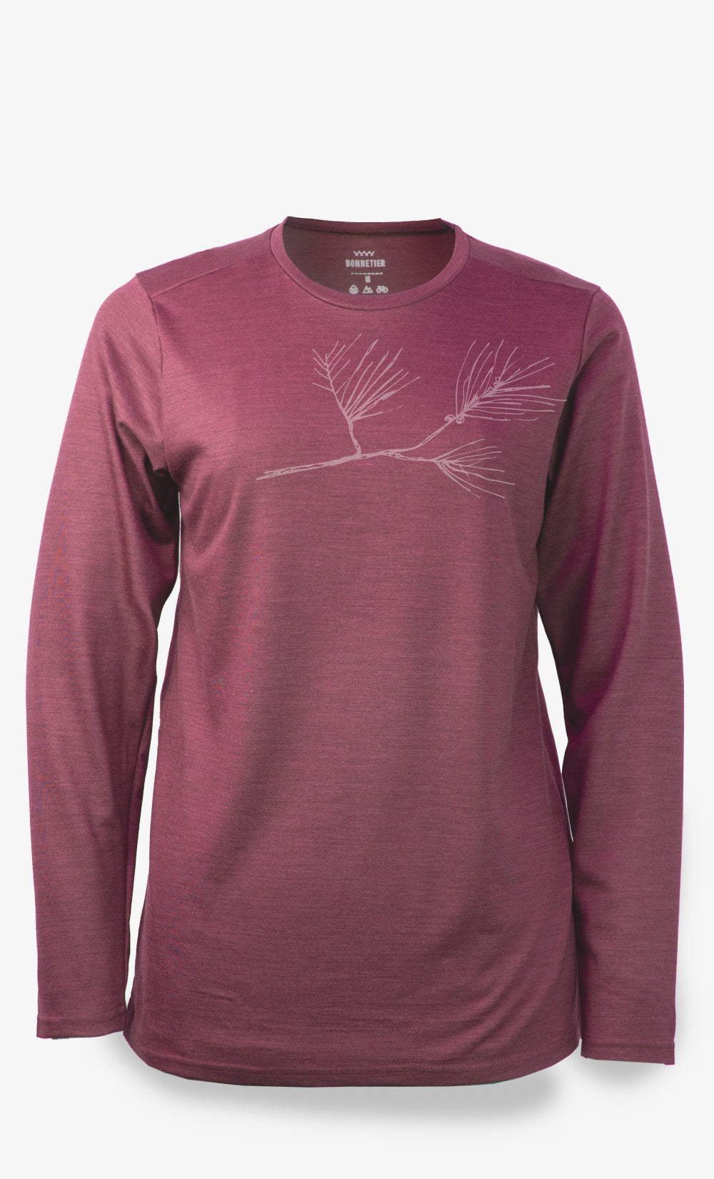 BONNETIER Women's Techpro LS Merino Shirt - Terra Rosa