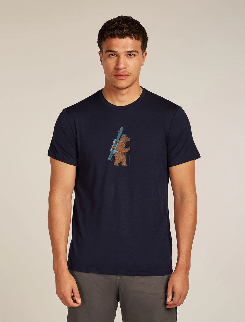 ICEBREAKER Men's Merino 150 Tech Lite Short Sleeve Tee Bear Tour