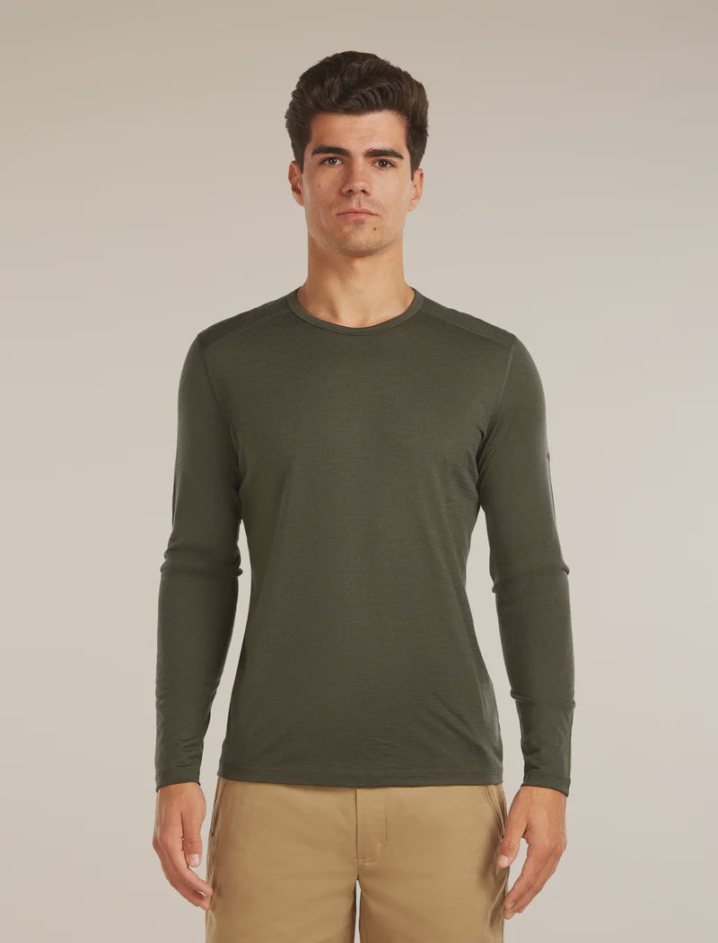 ICEBREAKER Men's 200 Oasis LS Crewe - DK Loden