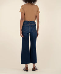 KUT - Meg High Rise Fab Ab Wide Leg Raw Hem
