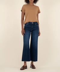 KUT - Meg High Rise Fab Ab Wide Leg Raw Hem