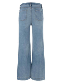 KUT DENIM Meg High Rise - Wide Leg With Patch Pocket - Totally wash