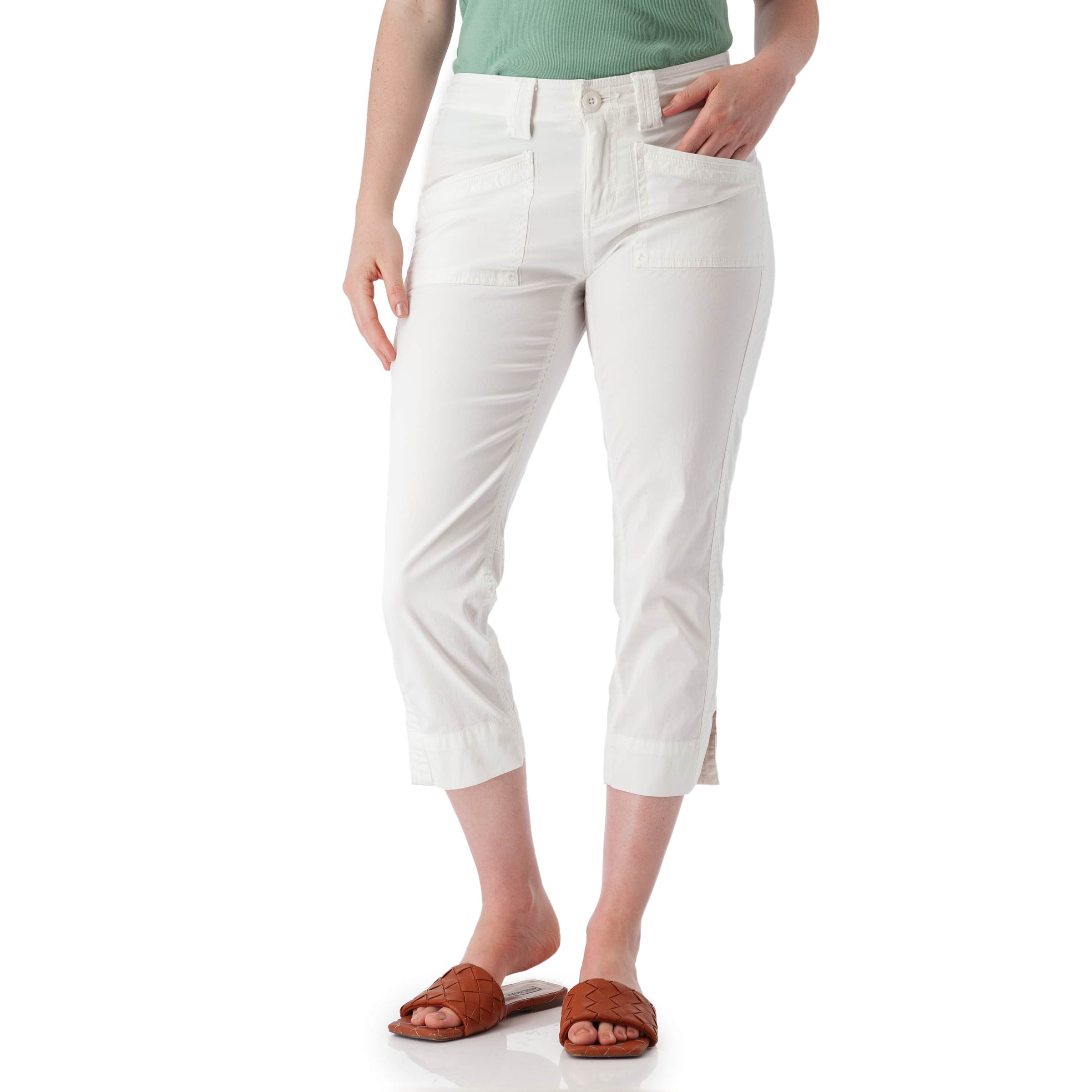 Aventura Arden Crop Pant - White