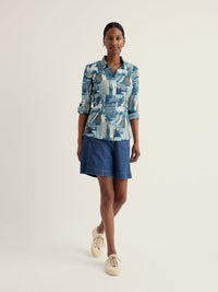 SEASALT Larissa Shirt - Aerial Marks Reflection