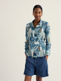 SEASALT Larissa Shirt - Aerial Marks Reflection