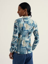 SEASALT Larissa Shirt - Aerial Marks Reflection
