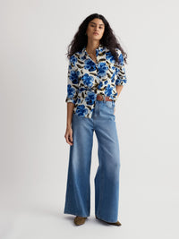 SEASALT Larissa Shirt - Spring Pansy Chalk