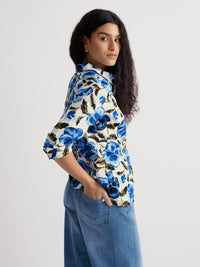 SEASALT Larissa Shirt - Spring Pansy Chalk