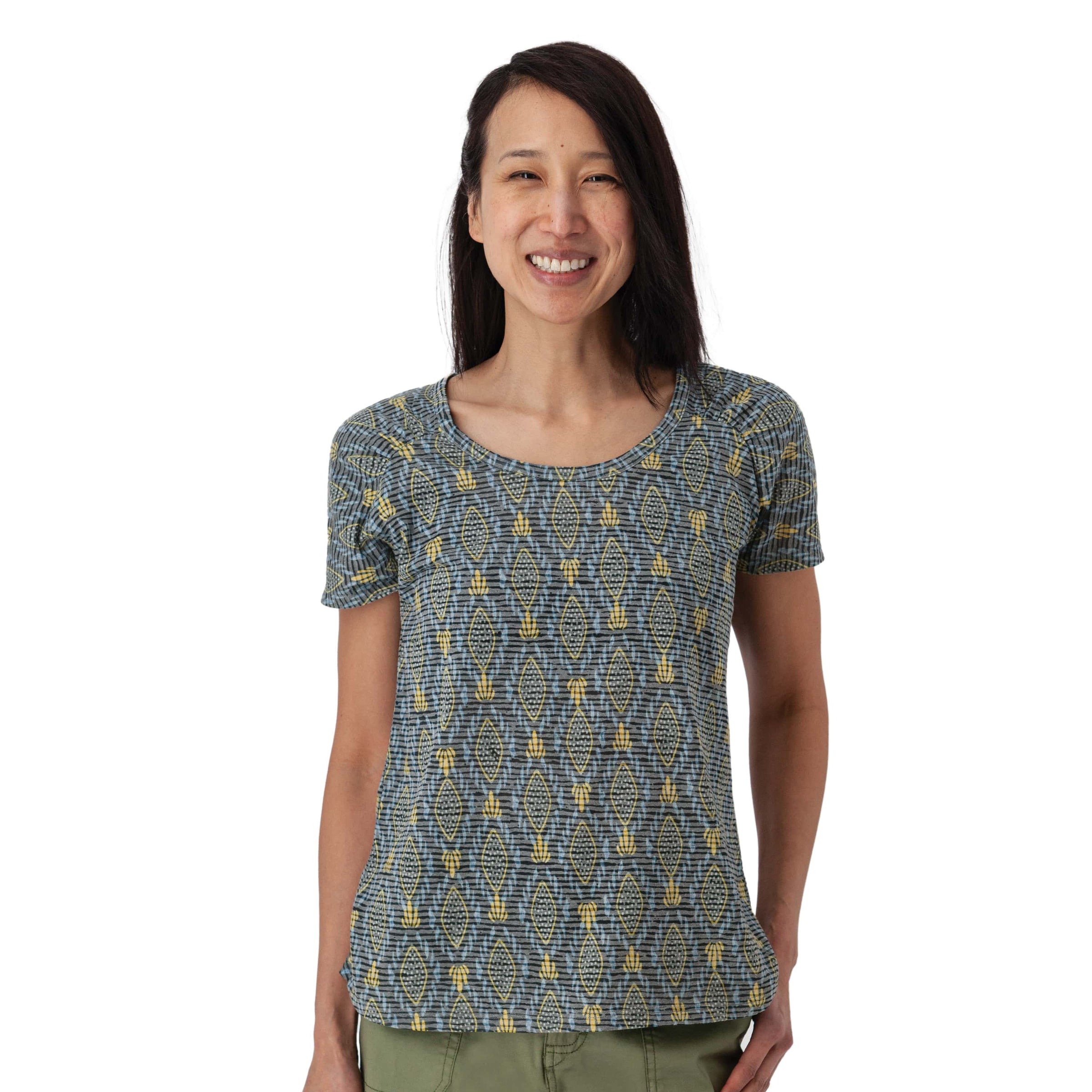 Aventura Farley Raglan Burnout T-Shirt - Gibraltar Sea