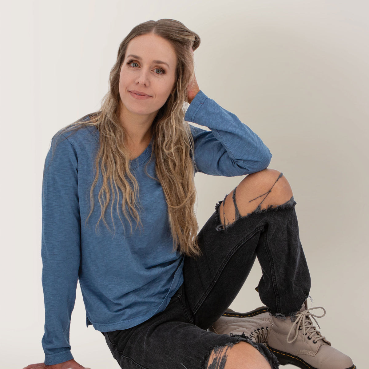 OLD RANCH - Women's Layla Top - 556 Stonewash