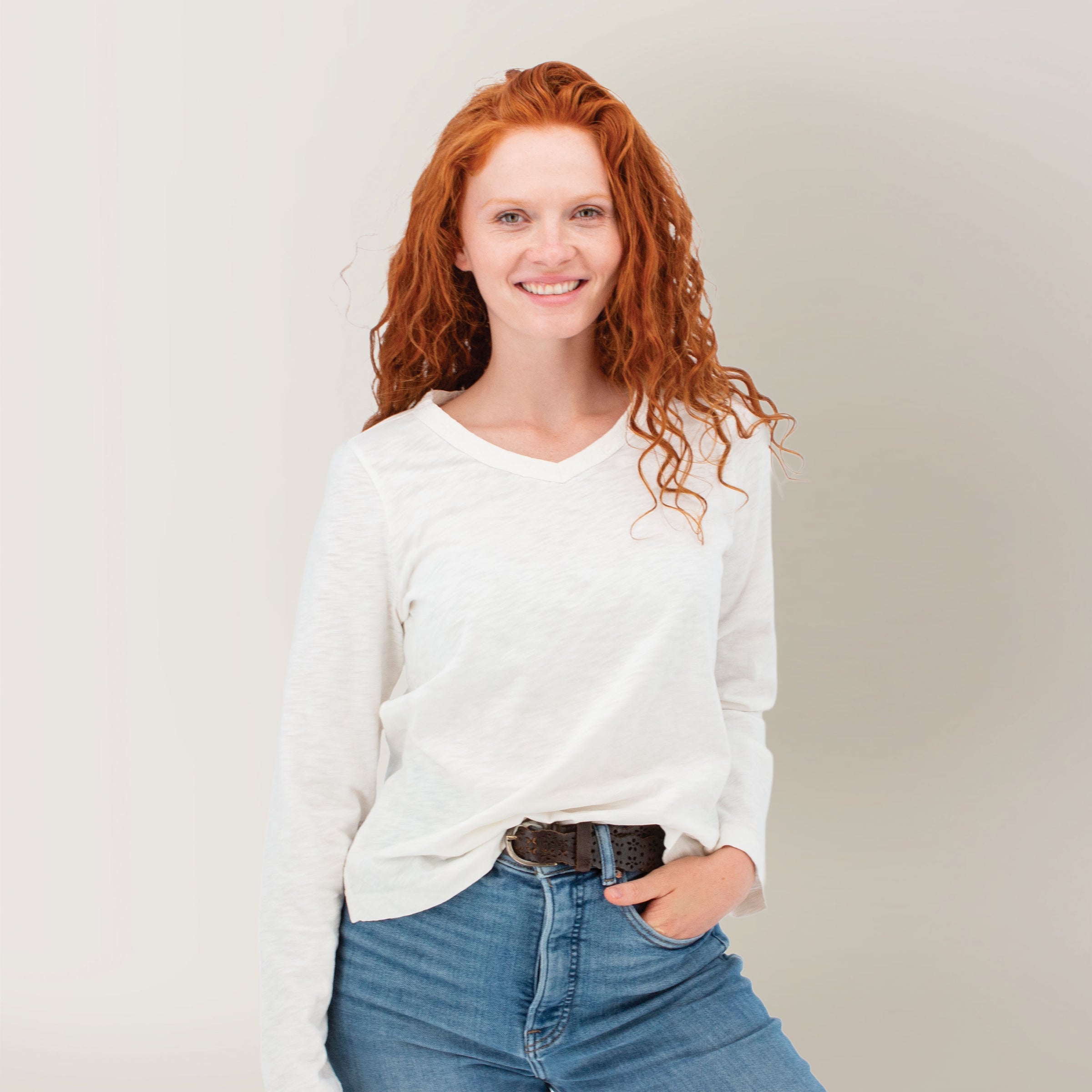 OLD RANCH - Women's Layla Top - 808 Snow White