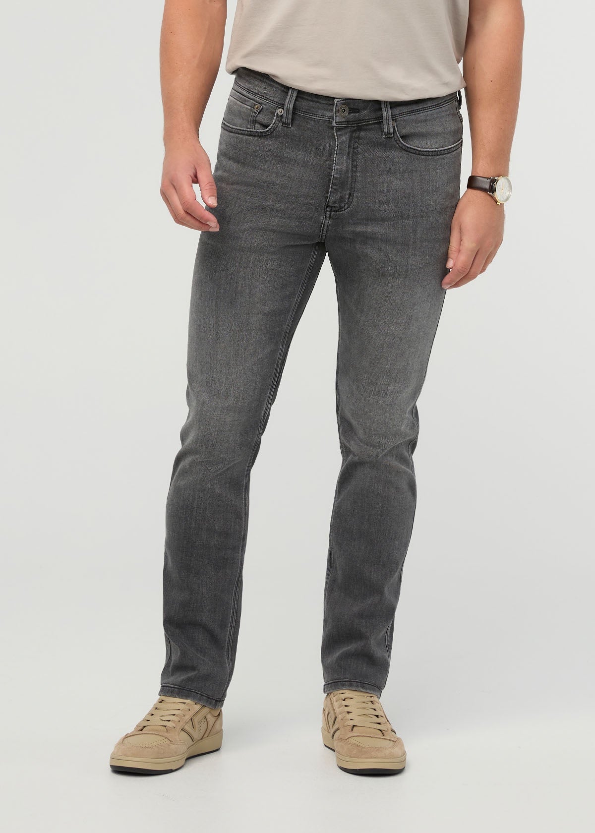 DUER Men's Performance Denim Slim Straight - Vintage Grey