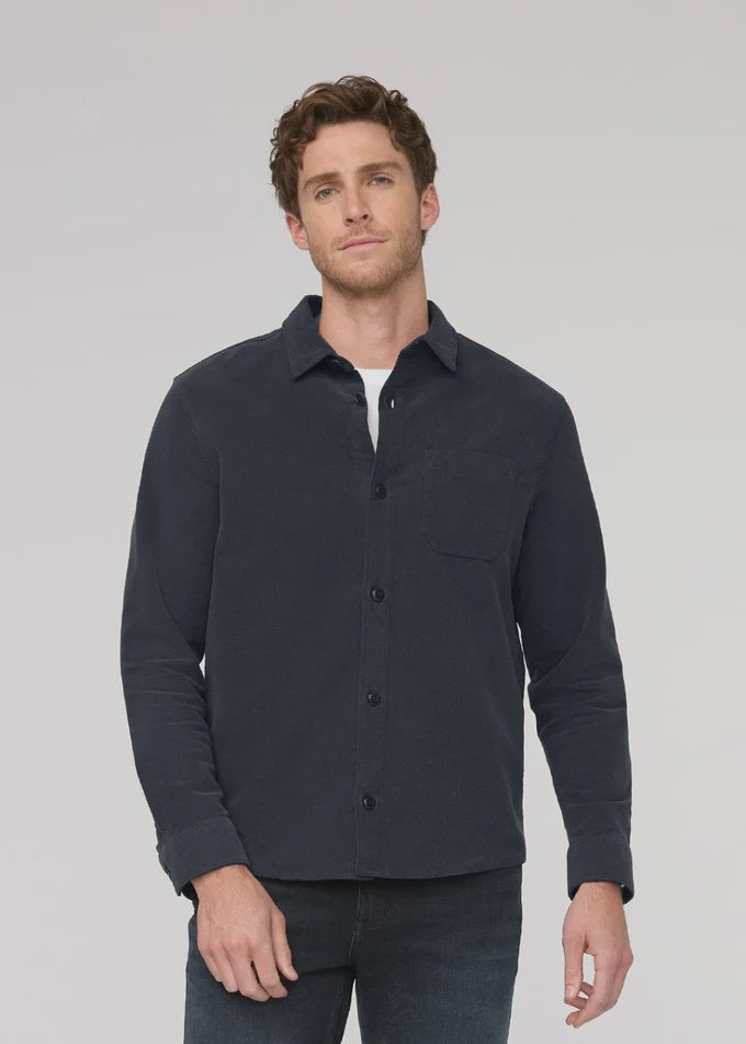 DUER Men's No Sweat Moleskin Overshirt - Navy
