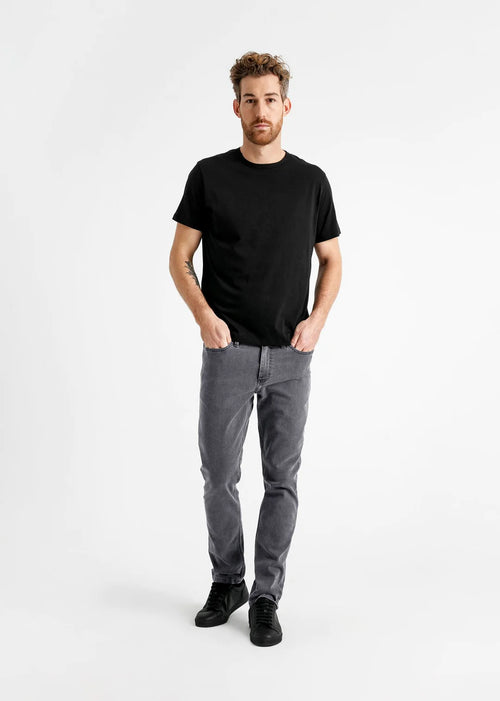 Style 500Str Relaxed Fit Solid Black With 2 White Stripes For Men