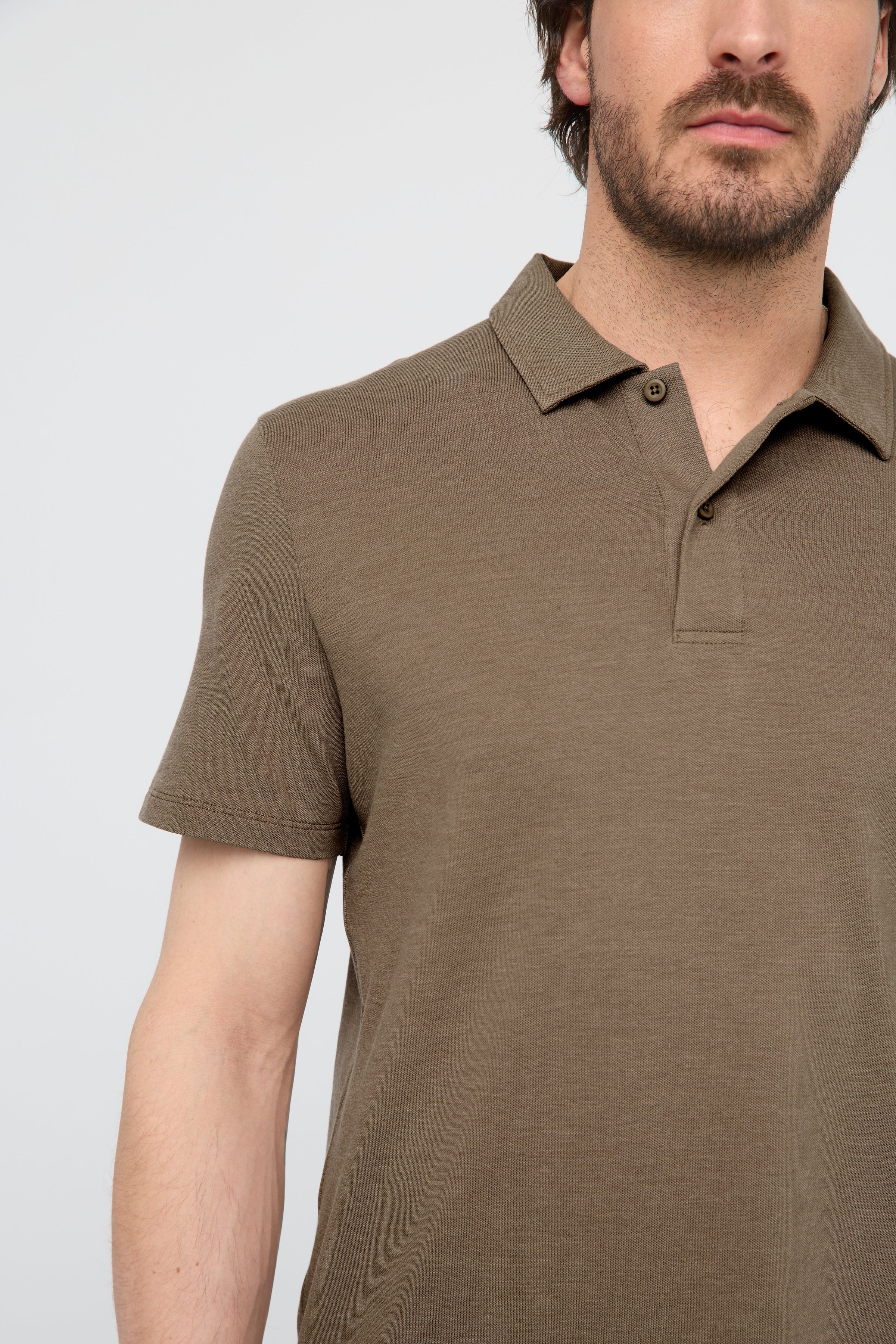 DU/ER Men's Performance Polo Air Flow Pique - Warm Sand
