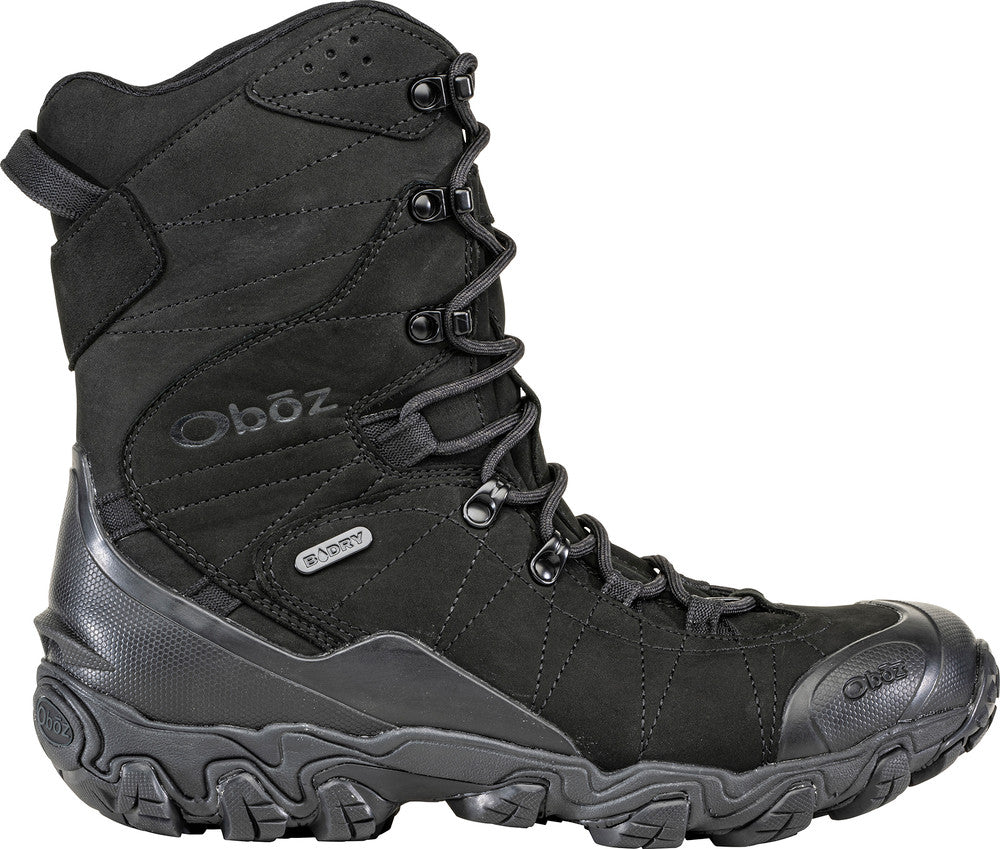 OBOZ Men Bridger 10" Insulated Waterproof - Black Sea