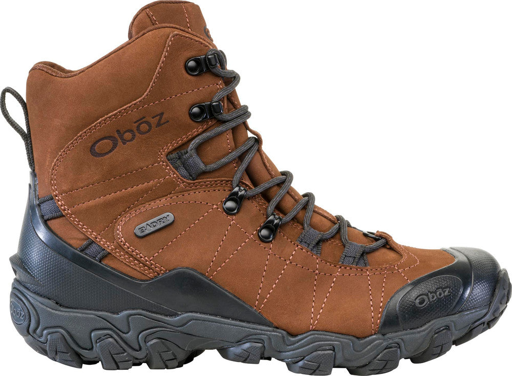 OBOZ Men Bridger 8" Insulated Waterproof - Grizzly