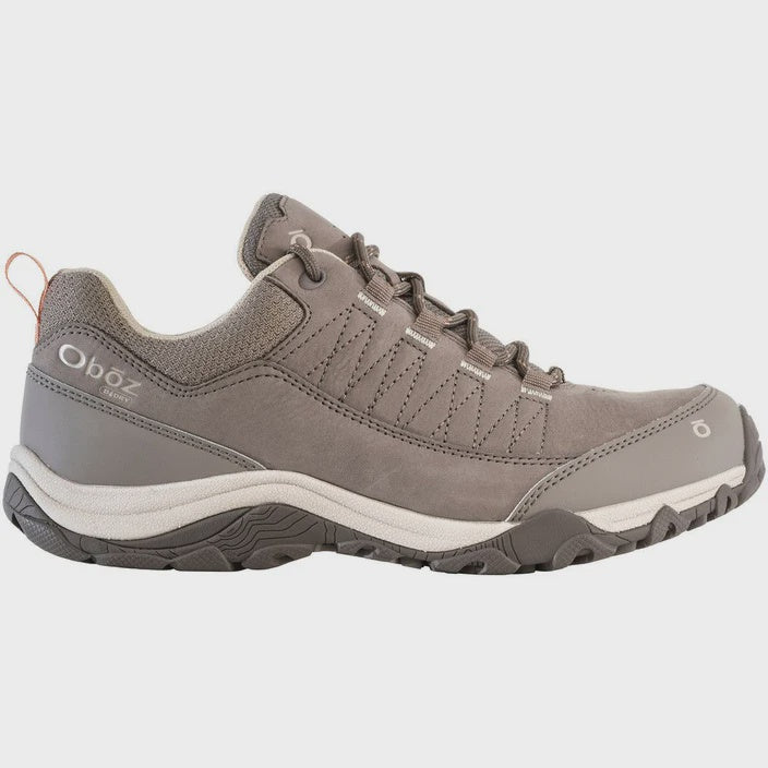 OBOZ Women's Ousel Low B-Dry Waterproof - Cinder Stone WIDE