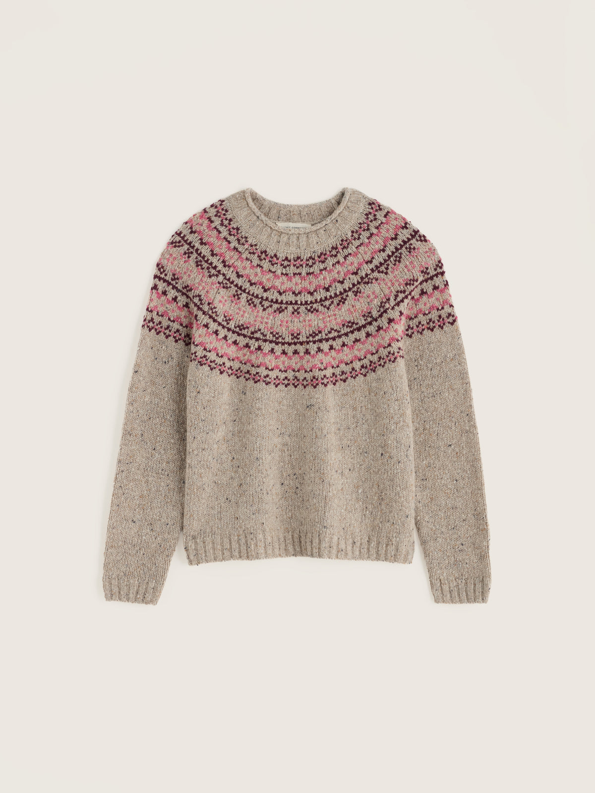 SEASALT Port Kinnis Jumper Merino - Shingle Bay Dark Rose Mix