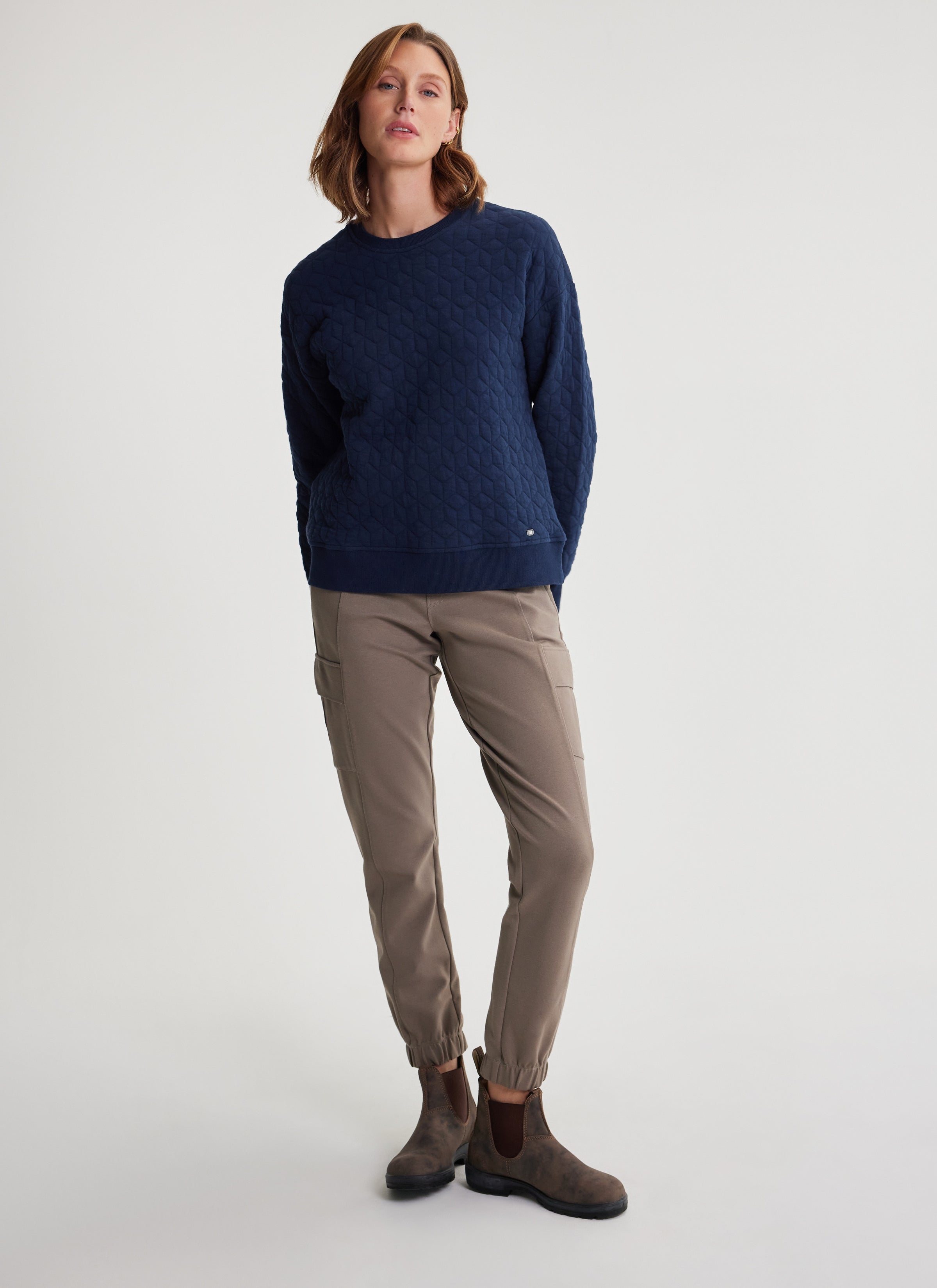 FIG Chase 2.0 Quilted Sweater - Night