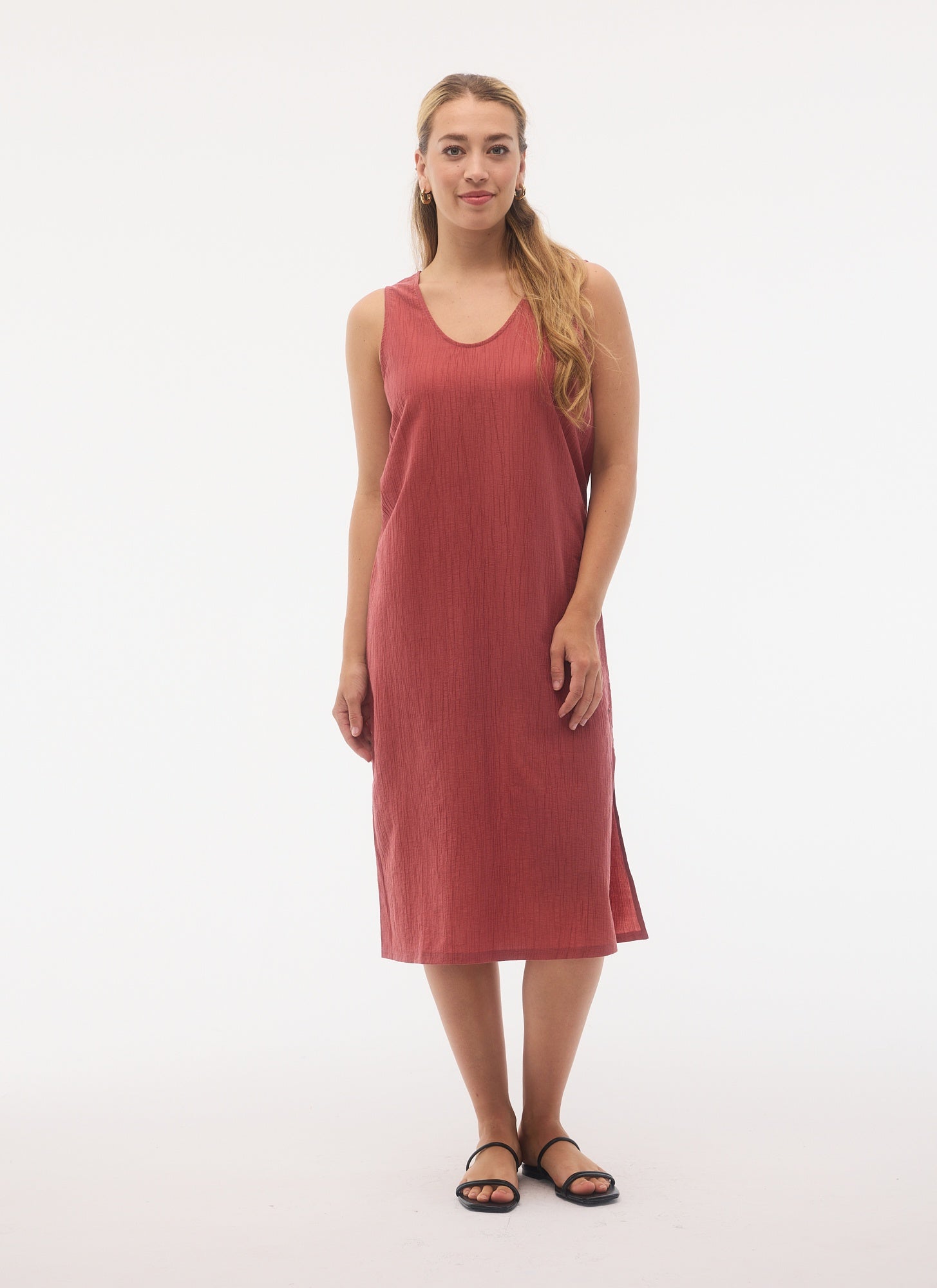 FIG Elba Sleeveless Dress - Chili