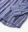 Hatley Cindy Blouse -Basket Weave Stripes - Blue